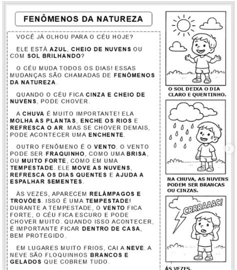 Narrativa Mítica Para Um Fenômeno Da Natureza - Fenômenos da Natureza - 1º ano • CLUBE DAS ATIVIDADES
