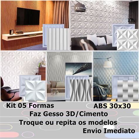 Formas Moldes Para Gesso 3D E Cimenticio Em ABS Shopee Brasil