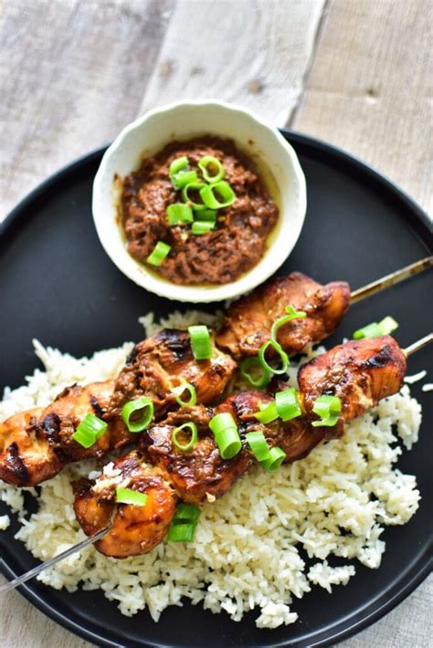 H Hnchen Satay Mit Erdnusssauce Hauptsache Lecker