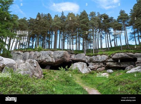 St Cuthbert's cave, on St Cuthbert's pilgrimage route, where the monk ...