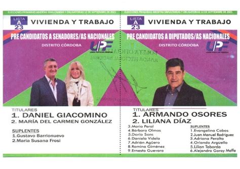 Candidatos Córdoba Quiénes Son Los Precandidatos Para Las Elecciones Y