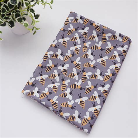 Insect Print Cotton Fabric By The Yard 110cm Wide Cute Animal