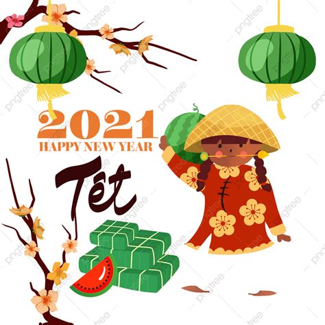 Vietnamese New Year Clipart Png Images Watermelon Decoration With