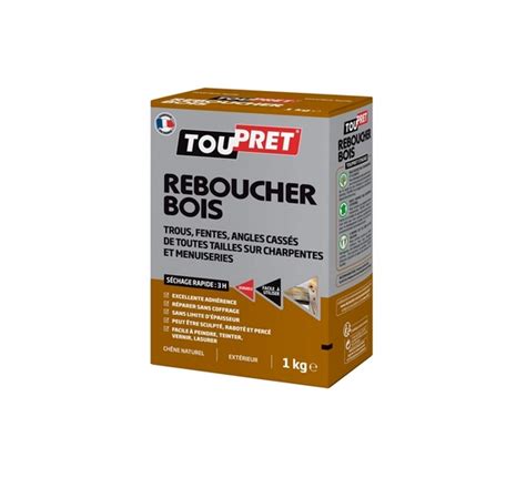 REBOUCHER BOIS POUDRE SEC EN 3H Enduit BOIS Toupret