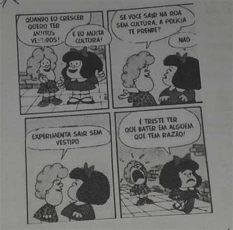 Analise O Debate Entre A Mafalda E A Susanita E Explicite O Argumento