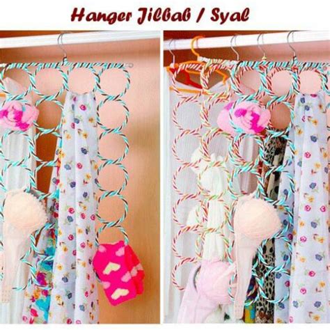 Jual Hanger Bulat Ring Hijab Jilbab Kerudung Gantungan Dasi