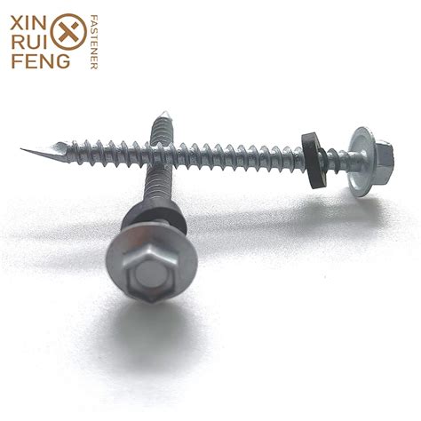 C1022a Carbon Steel Ruspert Coating Self Drilling Screw Spoon Point Hex