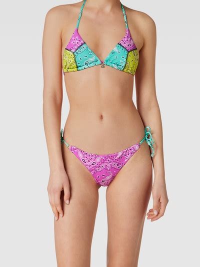 Banana Moon Bikini Slip Mit Allover Muster Modell Wapa Fuchsia