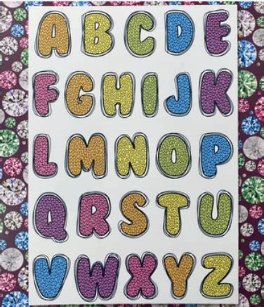 Schoenes Fuer Jeden De Craft Buddy Ccst Sparkling Alphabet A Clear