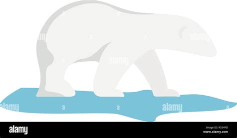 Polar Bear Icon Flat Illustration Of Polar Bear Vector Icon For Web