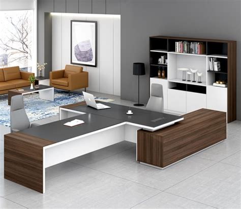 Luxury Office Desk Modern Furniture Executive L Shape Office Desk