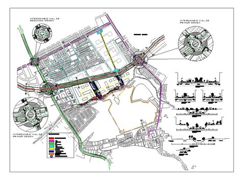 Plano Vialidad En Autocad Descargar Cad Gratis Mb Bibliocad