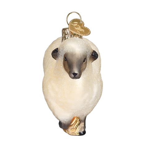 Glass Sheep Ornament | Manger Ornaments by Old World Christmas ...