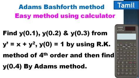 Snm Ma3251 Unit 5 Numerical Solution Of Ode Adams Bashforth