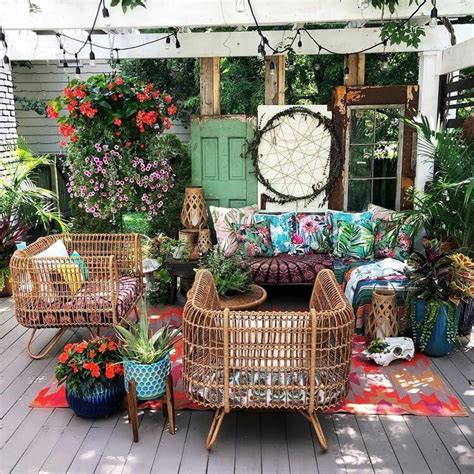 Beautiful Bohemian Chic Garden Ideas Bohemain Boho