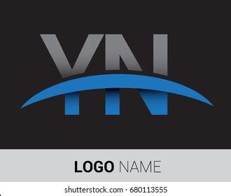 Yn Initial Logo Company Name Colored Stock Vector Royalty Free