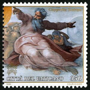 Stamp: Restoration of the Sistine Chapel (Vatican City(Restoration of the Sistine Chapel (1994 ...