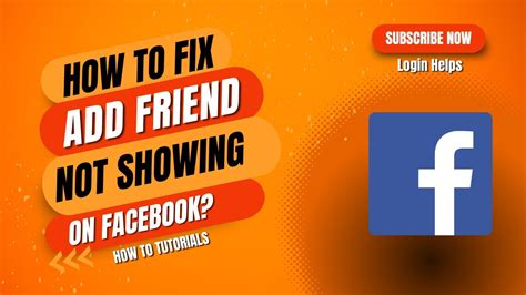 How To Fix Add Friend Not Showing On Facebook Youtube