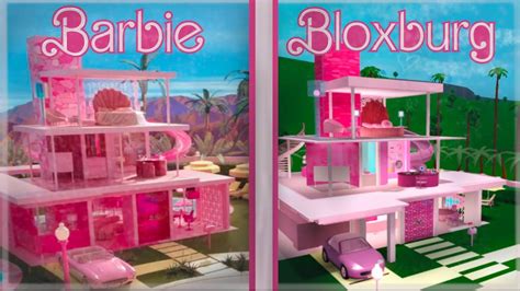 I Built The Barbie Dreamhouse In Bloxburg Youtube