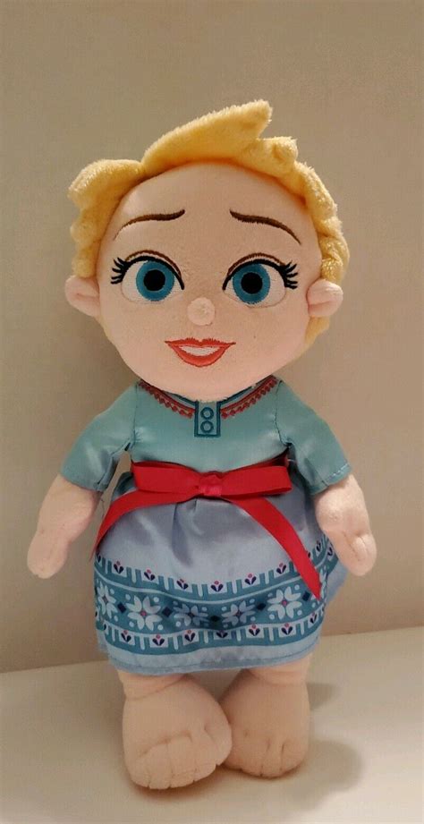 Disney Parks Babies Baby Elsa Frozen Stuffed Plush Doll 12 Ebay