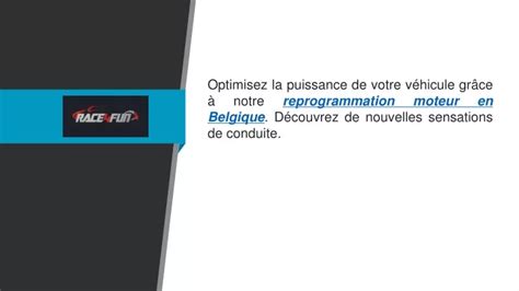 PPT Reprogrammation Moteur En Belgique Race4fun Be PowerPoint