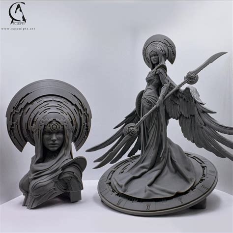 Neriah Guardian Of Time Bust Pre Supported STL Discover 3D STL And