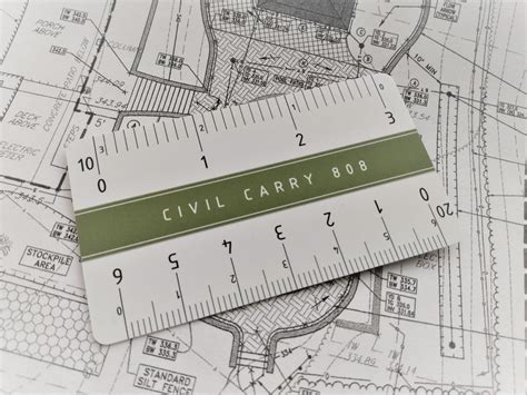 Engineering Scale Ruler 3 Civil Carry the Mini Wallet Sized Engineering ...