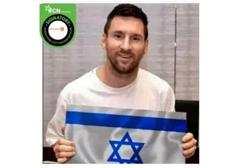 Hoaks Lionel Messi Pegang Bendera Israel Wongkito Co