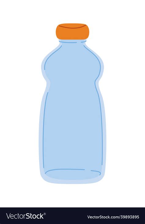 Transparent water bottle Royalty Free Vector Image