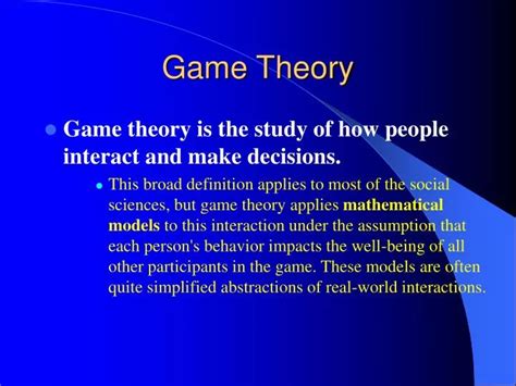 Ppt Game Theory Powerpoint Presentation Free Download Id454421