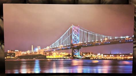 Ben Franklin Bridge Night time Canvas | Custom Creations