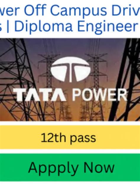 Tata Power Off Campus Drive 2023 Freshers Diploma Engineer Trainee