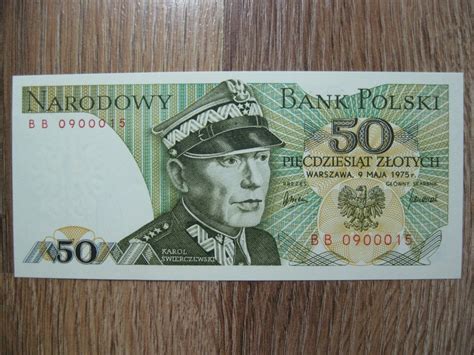 Banknot Prl Z Otych Rok Seria Bb K Wierczewski Unc