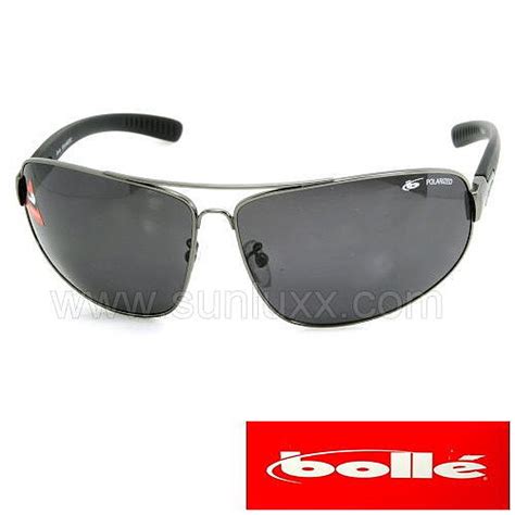 Bolle Sunglasses: Bolle Sunglasses Polarized Grey Lens Aviator Gun Metal Prospect 10677