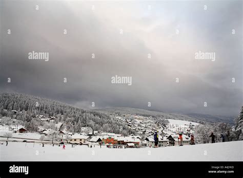 Ski Resort in Kirchberg Stock Photo - Alamy