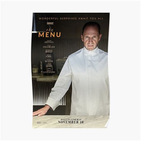 The Menu Poster For Sale By Hores Emma Redbubble