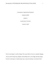 Contemporary Organizational Evaluation Griffith Christina Updated Docx