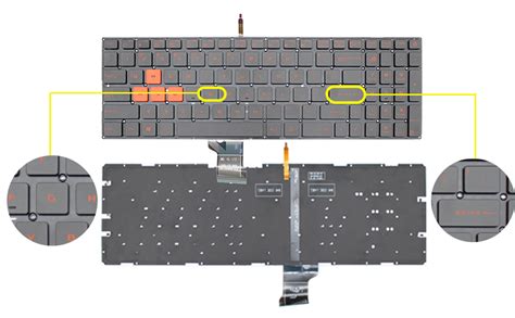 Amazon ANTWELON Replacement Laptop Keyboard Backlit For ASUS GL502