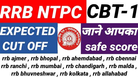 Rrb Ntpc Expected Cut Off Ntpc Cut Off Rrb Ntpc Exam