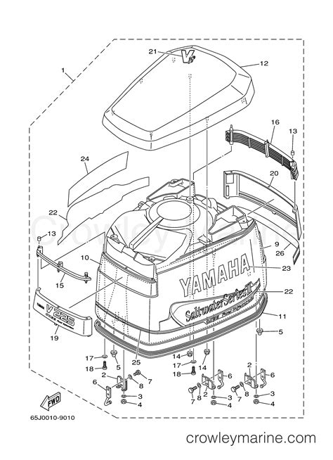 Top Cowling Yamaha Outboard Hp Sx Txry Crowley Marine