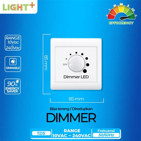 Jual Switch Dimmer Dimable Saklar Lampu Led Pengatur Cahaya Terang