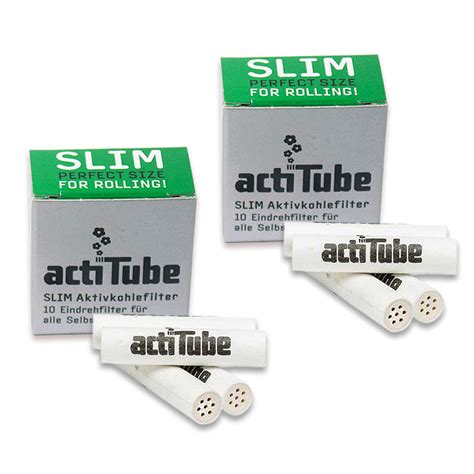 Actitube Aktivkohlefilter Slim Mm Im Set Mit St Ck