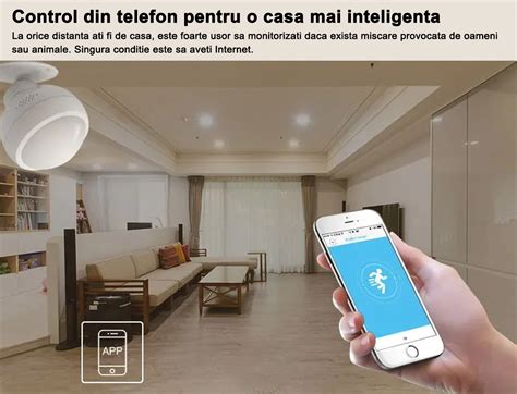 Senzor De Miscare Pir Wifi Safe Alarm Compatibil Cu Tuya Smartlife