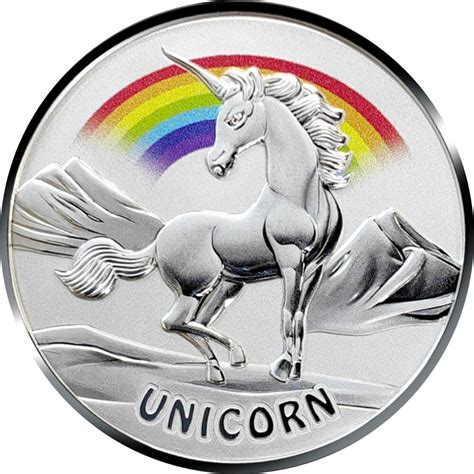 Fiji Asian Mythical Creatures 2 Ausgabe 2023 Unicorn 1 Oz Silber C