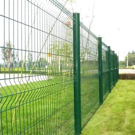 3D Curved Fence PVC Coated Iron Wire Fence Steel Panel Forti V Fold