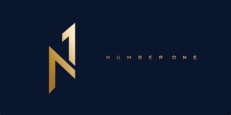 Modern and professional number one logo design 20274552 Vector Art at ...