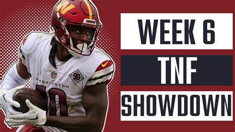 Draftkings Nfl Week 6 Tnf Showdown Nfl Dfs Picks 2022 Fantasy