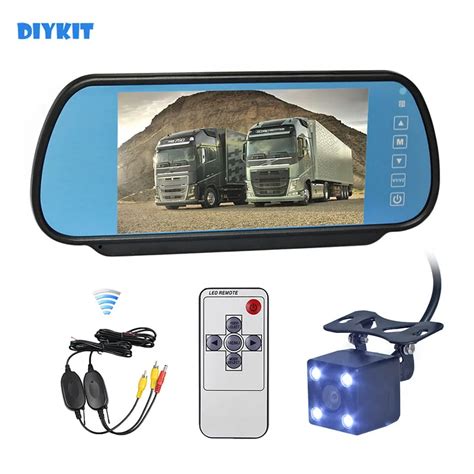 Diykit Inch Tft Lcd Display Car Mirror Monitor Led Night Vision Rear