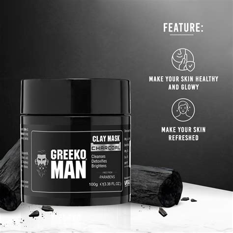 Greeko Man Charcoal Clay Mask