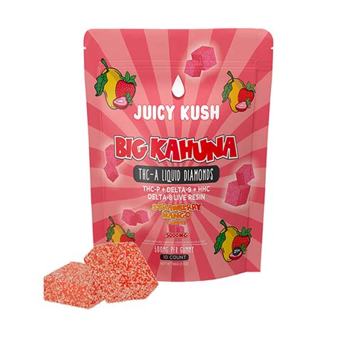 Juicy Kush Big Kahuna Gummies 5000mg Delta 8 Resellers